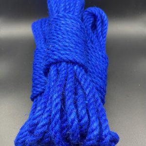 Blue Jute Rope - 6mm x 9m-9.5m length